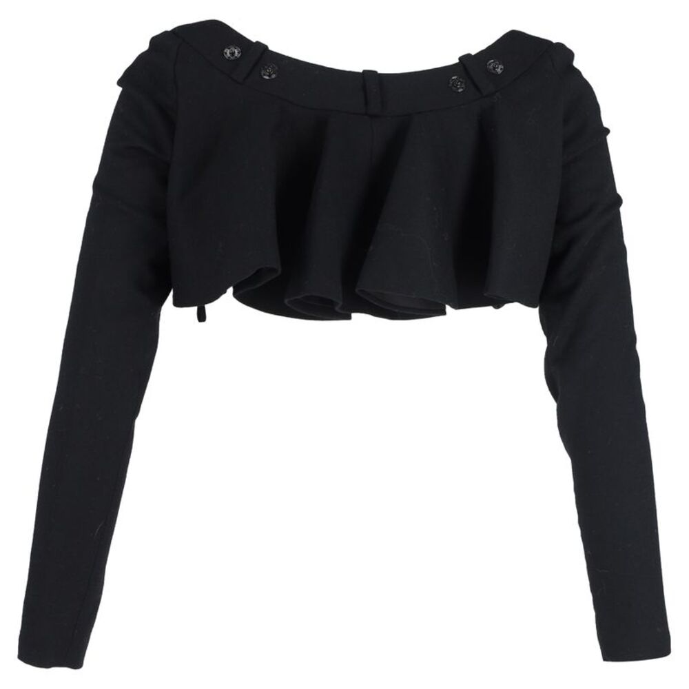 Givenchy Cropped Bolero Jacket in Black Wool - Picture 3 of 3